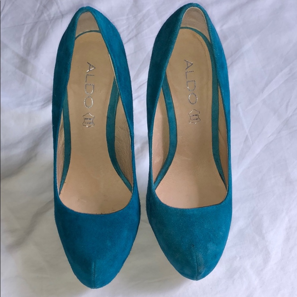 Aldo Teal Pumps